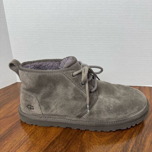 UGG Men's Neumel Boot Charcoal Gray Suede Size 10 Chukka Boot - Picture 5 of 13